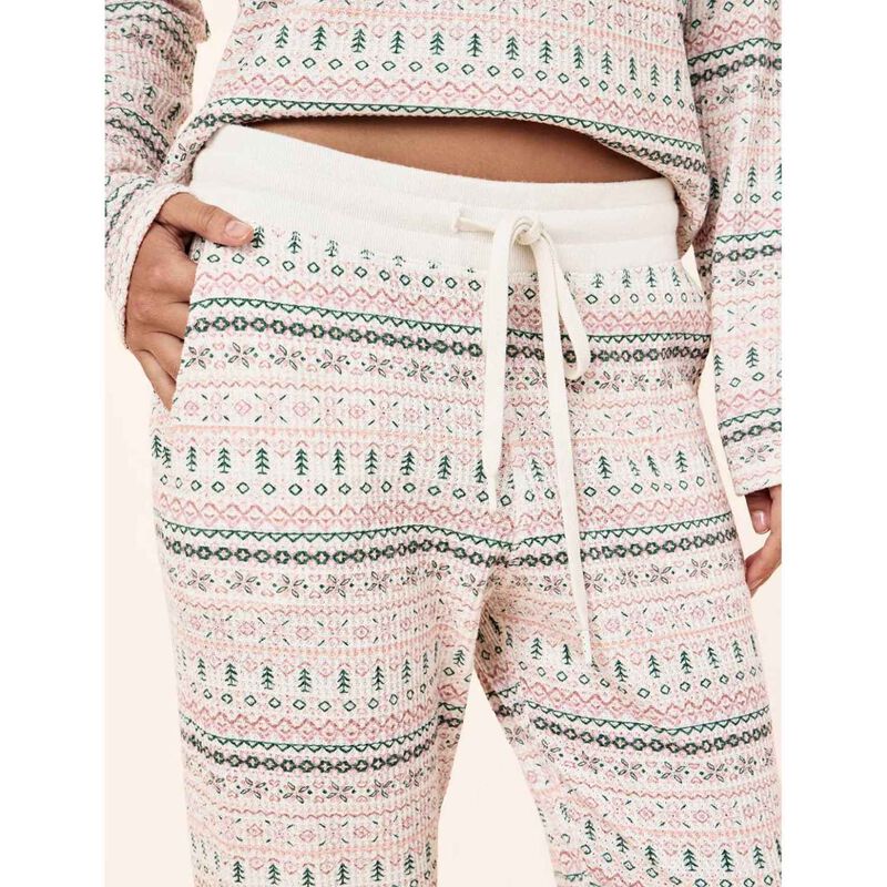 Papinelle Fairisle Waffle Long Sleeve Top and Jogger image number 3